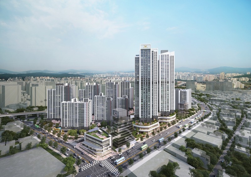 구리역 롯데캐슬 시그니처 단지투시도 / 사진제공=롯데건설