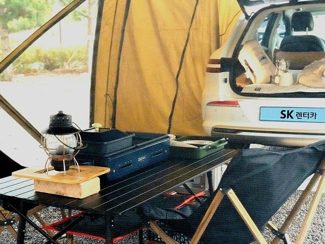 SK렌터카, 제주 전기차 단기 렌털 전용 차박 서비스