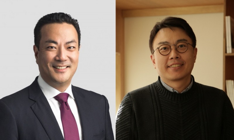 데이비드 김 ICG 아시아태평양 지역 부동산 부문 공동 대표(왼쪽)와 이태현 홈즈컴퍼니 대표
