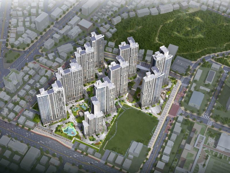 더샵 아르테 단지조감도 / 사진제공=포스코건설