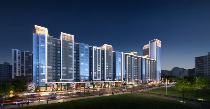 삼성물산 건설부문이 올해 초 수주에 성공한 가락상아2차 야경투시도 / 사진제공=삼성물산 건설부문