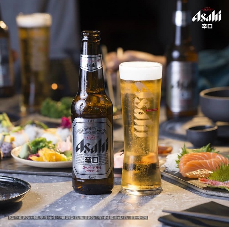 아사히 광고 이미지./ 사진제공 = 아사히 공식 인스타그램 캡쳐