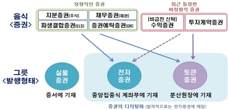 토큰 증권(ST·Security Token) 개념 도식화./자료=금융위원회(위원장 김주현)