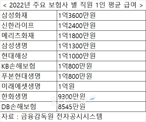 '최대 30억' 억대연봉 받는 보험사…실적잔치 한 손보사 생보사보다 高高