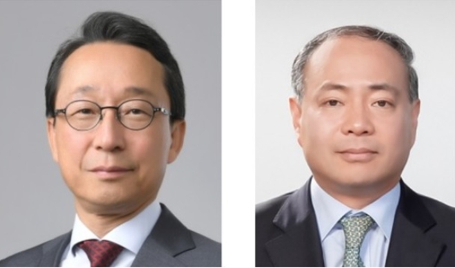 조영철 현대제뉴인 사장(사진 왼쪾)과 이동욱 현대제뉴인 사장(사진 오룬쪽).