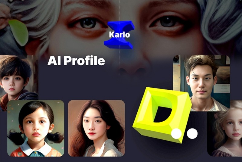 카카오브레인이 자사 이미지 생성 및 공유 플랫폼 '비 디스커버'에 'AI 프로필' 서비스를 추가했다. / 사진=카카오브레인