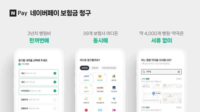 네이버파이낸셜이 ‘네이버페이 보험금 청구’ 서비스를 시작했다. /자료제공=네이버파이낸셜
