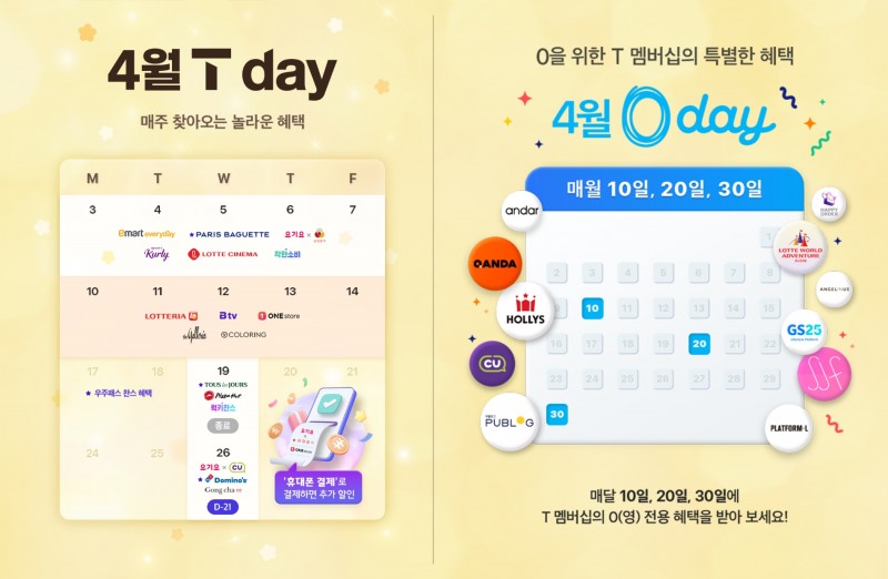 SKT모델이 T데이에 맞춰 멤버십을 이용해 편의점에서 음식과 생필품을 구입하고 있다. 사진=SK텔레콤