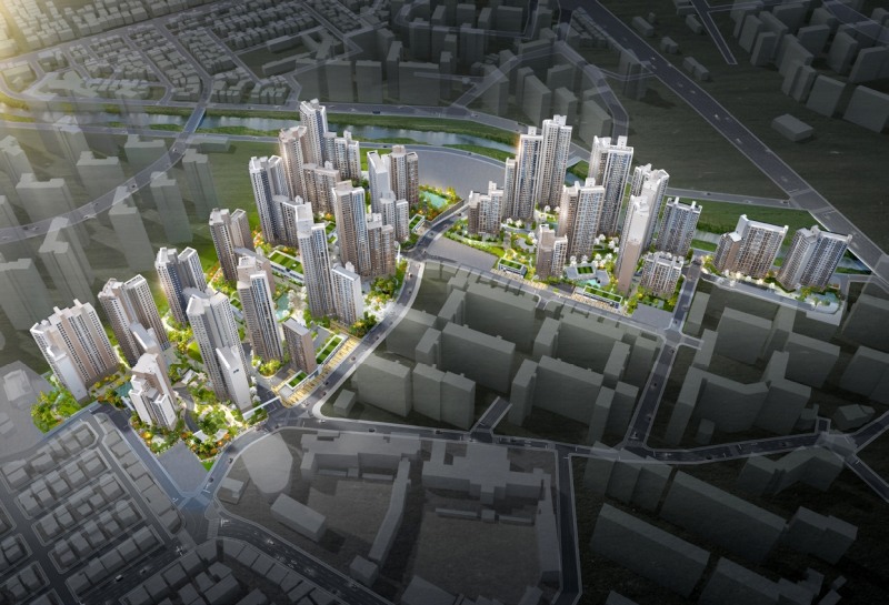 광명자이더샵포레나 단지조감도 / 사진제공=GS건설