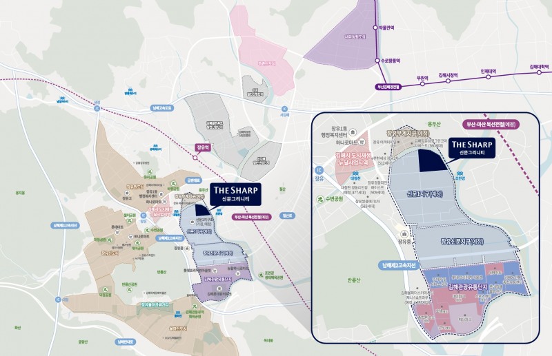 더샵 신문그리니티 단지 위치도 / 자료제공=포애드원