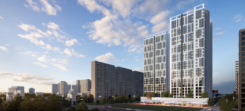 명학시장구역 가로주택정비사업 조감도 / 사진제공=중흥토건