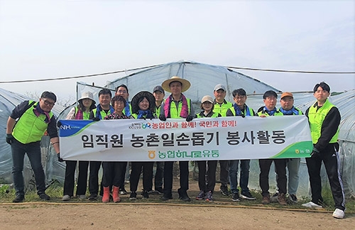 농협, 농번기 릴레이 농촌일손돕기 실시