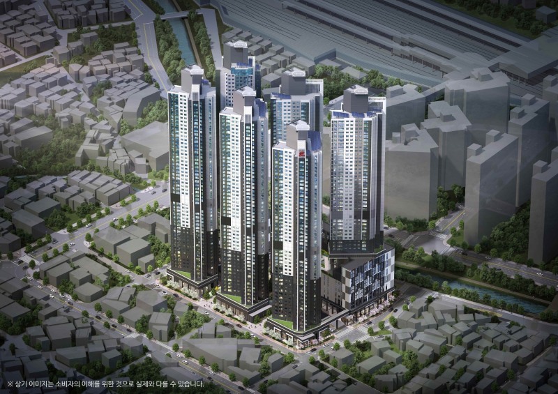 현대건설, 힐스테이트 천안역 스카이움 조감도./사진제공=현대건설