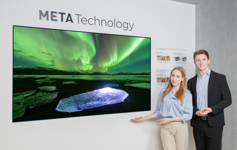 LG디스플레이의 '메타 테크놀로지'가 적용된 3세대 OLED TV 패널. 사진 제공=LG디스플레이