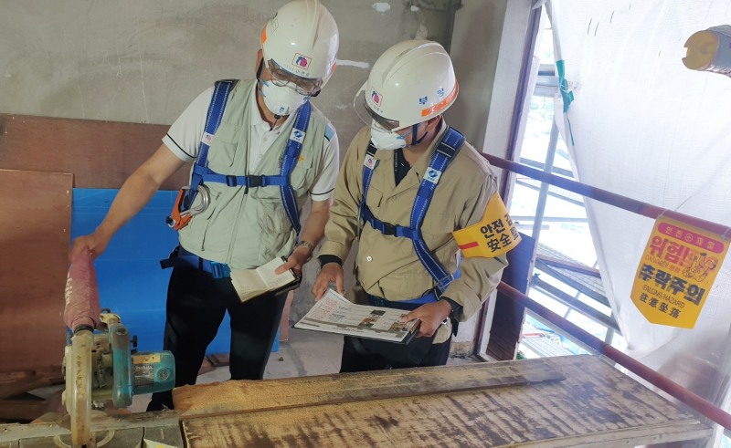 부영그룹 공사현장 안전점검 / 사진제공=부영