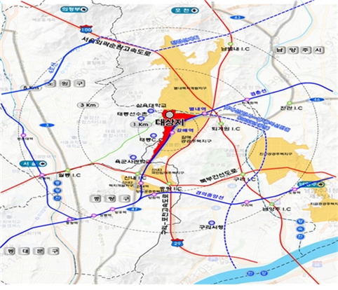구리갈매역세권 S-1 공동주택용지./위치도=LH