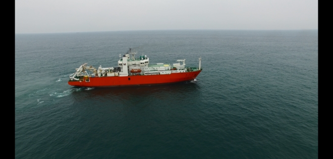 LS전선(대표 구본규)과 KT서브마린(대표 이승용)이 LIG넥스원에 해저 광케이블을 공급한다. /사진제공=LS전선.