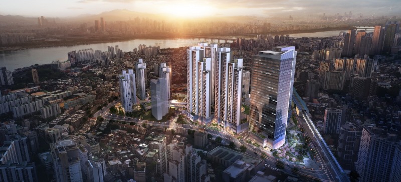 구의역 롯데캐슬 이스트폴 조감도./사진제공=롯데건설