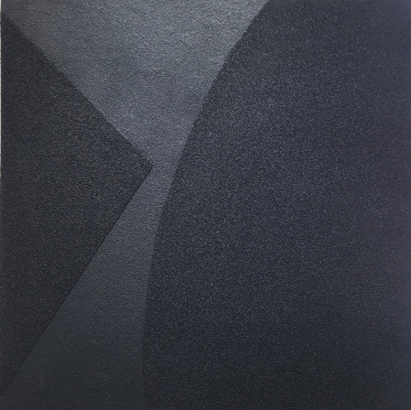 ▲second wind_긁어주기, 91x91cm, charcoal_powder_on_canvas,2022