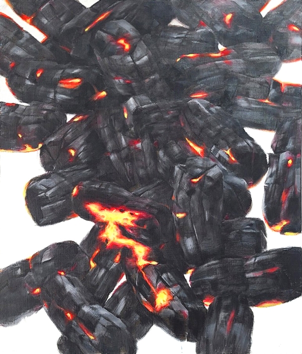 ▲잉걸_속뜻, 91x91cm, 2022