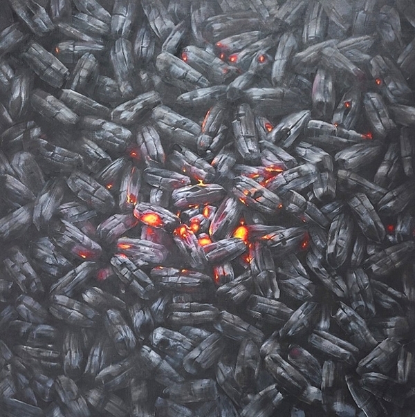 ▲잉걸_속뜻, 91x91cm, 2022