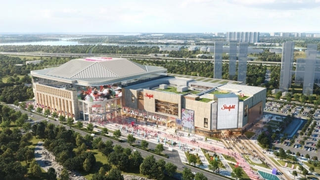 인천 서구 청라국제도시에 조성되는 ‘스타필드 청라’의 조감도./사진제공=신세계그룹