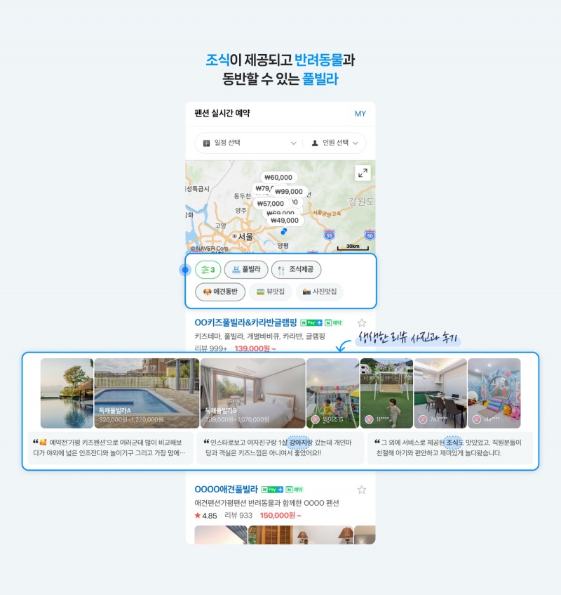 카테고리 필터를 세분화해 '플레이스 필터' 기능을 강화했다. / 사진제공=네이버