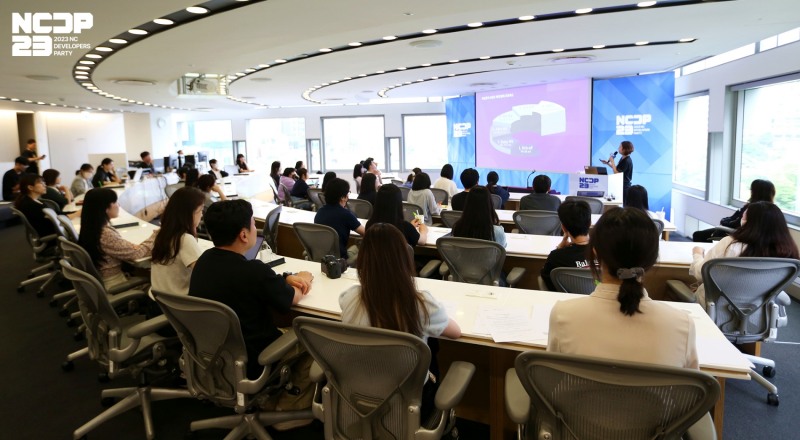 엔씨소프트가 진행한 'NCDP 2023' 오프라인 현장. / 사진제공=엔씨소프트