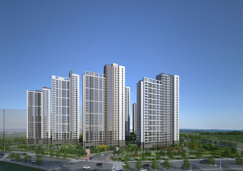 인덕원 퍼스비엘 단지조감도 / 사진제공=대우건설