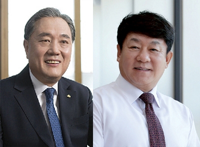 박차훈 새마을금고중앙회장(왼쪽)과 김윤식 신협중앙회장(오른쪽). /사진제공 = 각사