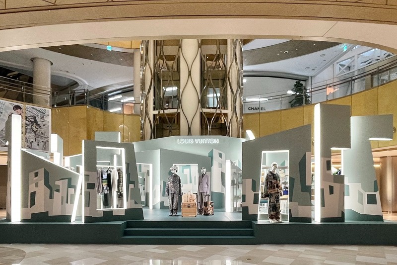 롯데백화점 에비뉴엘 잠실점에서 선보이는 루이비통 남성 컬렉션. /사진제공=롯데백화점