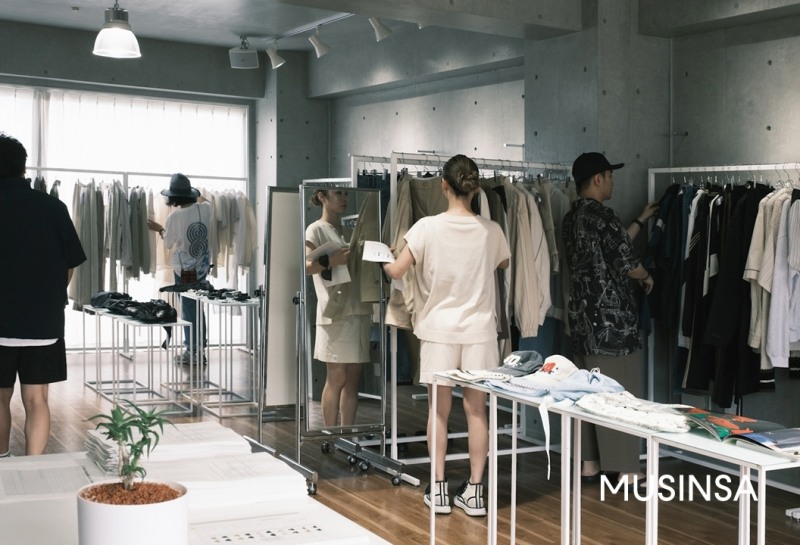 무신사 일본 쇼룸 현장 모습. /사진제공=무신사