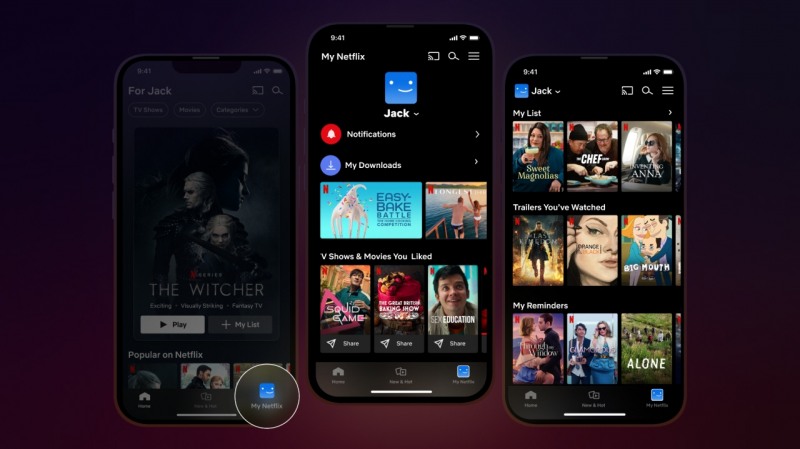 넷플릭스가 이용자 맞춤형 콘텐츠 정보를 제공하는 '나의 넷플릭스' 탭을 신설했다. / 사진제공=넷플릭스