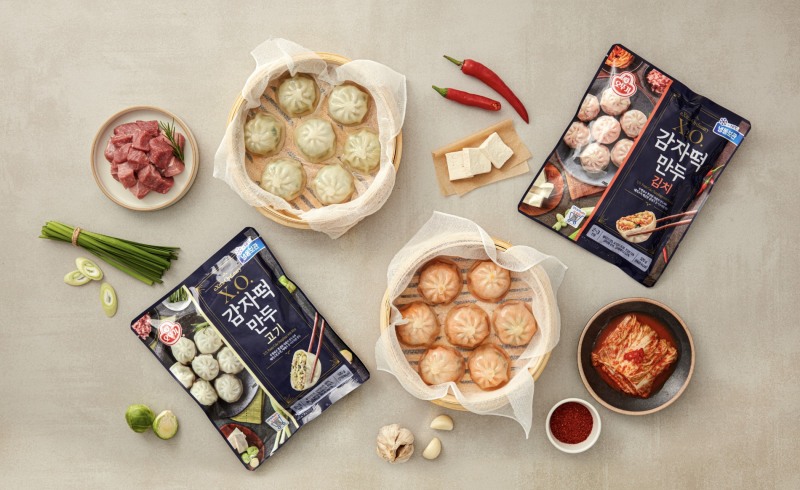 오뚜기 X.O. 감자떡만두 2종 연출컷./ 사진 = 오뚜기