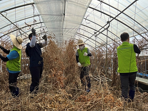 농협, 호우피해 충북 괴산 찾아 수해복구 작업 실시