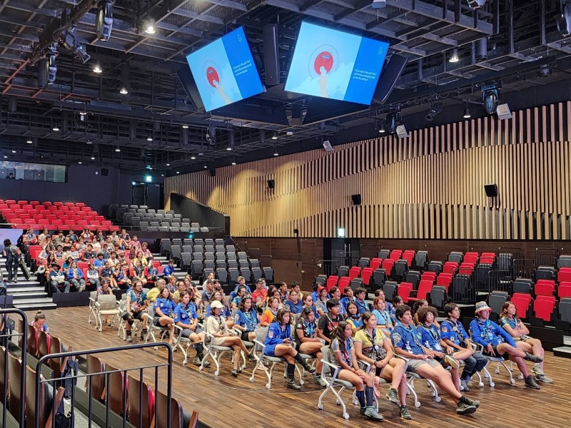 지난 8일, 2023 새만금 세계스카우트잼버리 멕시코 대표단이 롯데인재개발원 오산캠퍼스에 도착해 입소 준비를 하고 있는 모습./사진제공=롯데