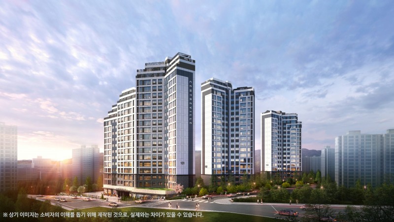 용인 센트레빌 그리니에 투시도./사진제공=동부건설