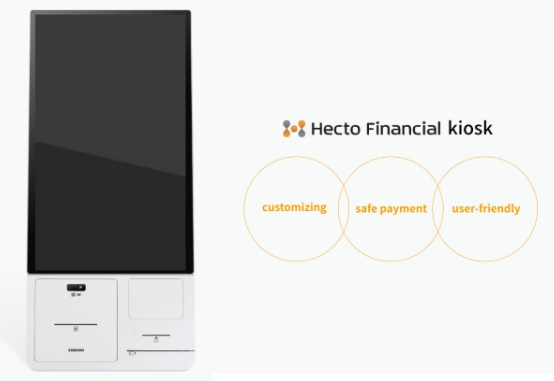 헥토파이낸셜이 '코리아핀테크위크 2023'에서 선보일 키오스크. /사진제공=헥토파이낸셜