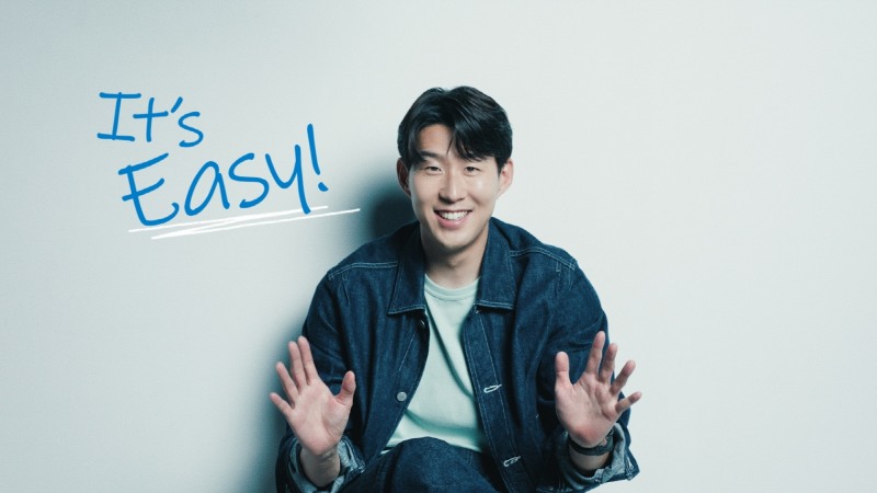 손흥민 선수가 삼성전자 스마트싱스를 사용하고 소감을 밝히고 있다./사진제공=삼성전자
