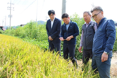 강원농협, 벼 수확기 철원지역 RPC 현장경영 실시