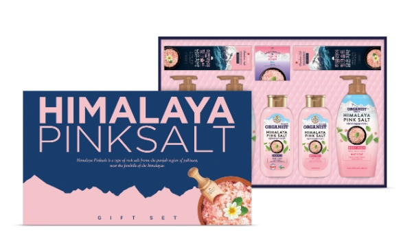 멸균팩 재활용지를 활용한 패키지를 적용할 예정인 LG생활건강 히말라야 핑크솔트 선물세트. /사진=LG생활건강