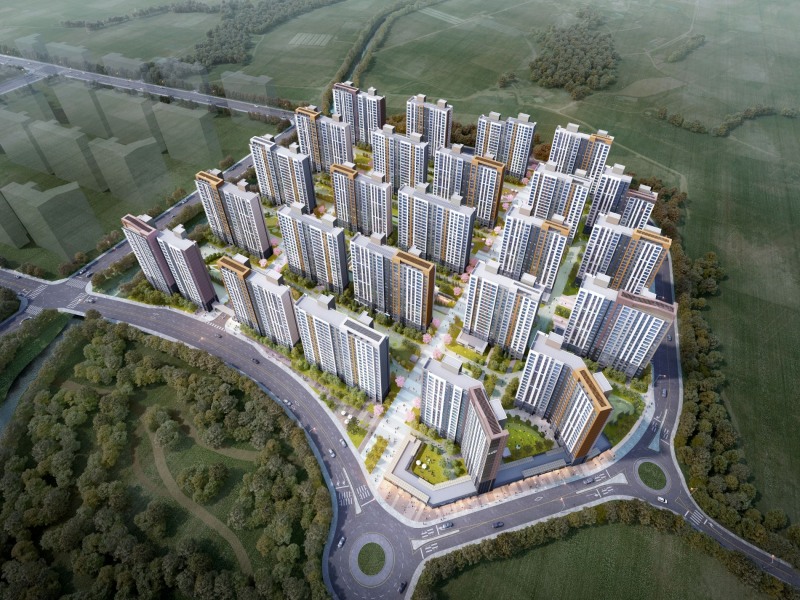 첨단 제일풍경채 단지조감도