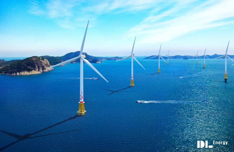 DL에너지의 전남 여수 금오도 해상풍력발전 사업 조감도./사진제공=DL