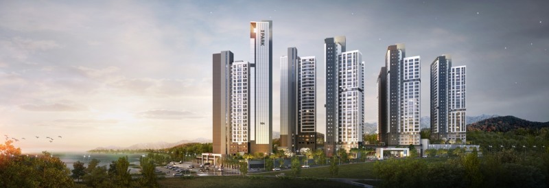 군산 레이크시티 아이파크 단지투시도