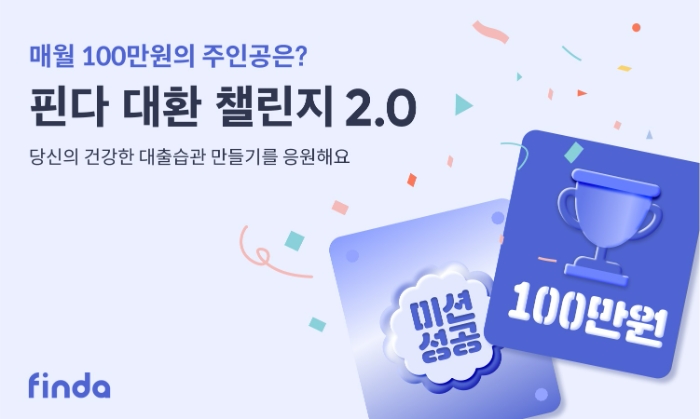 핀다가 '대환 챌린지 2.0'을 실시한다. /사진제공=핀다