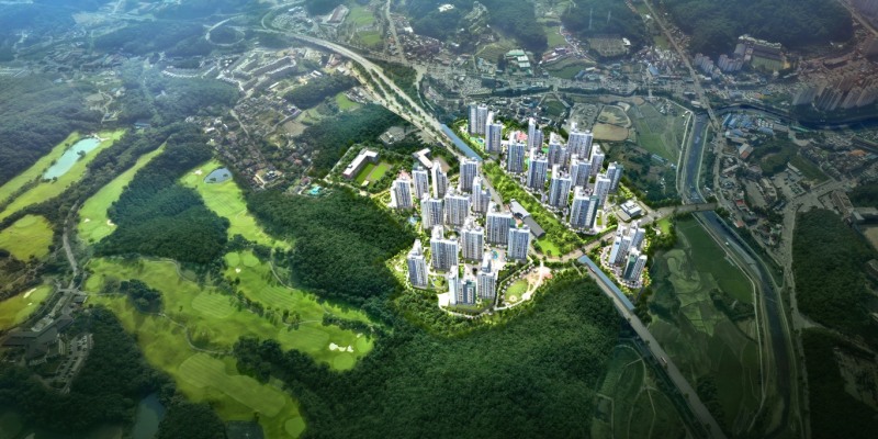 은화삼지구 단지조감도 / 사진제공=대우건설