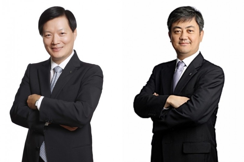 박주형(왼쪽)대표와 한채양 대표가 각각 신세계,신세계센트럴시티 대표이사와 이마트,이마트에브리데이,이마트24 대표이사를 맡게 됐다. /사진제공=신세계그룹