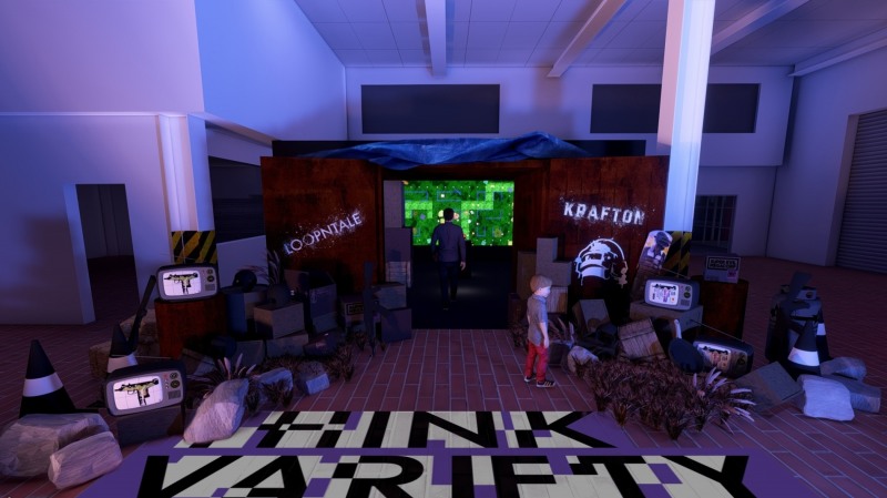 아티스트 룹앤테일과 협업한 디지털 작품 '씽크 버라이어티 어드벤처' / 사진제공=크래프톤