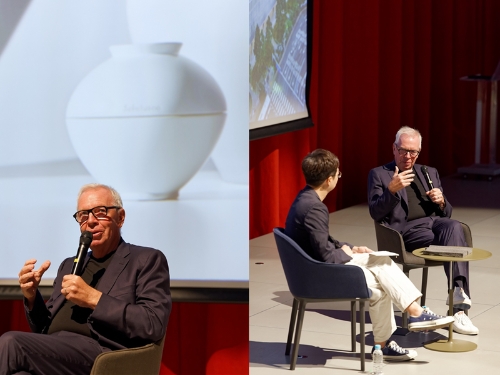 아모레퍼시픽(회장 서경배)이 용산 본사를 설계한 2023년 프리츠커상 수상자 데이비드 치퍼필드(David Chipperfield)의 초청 강연을 26일 개최했다. /사진=아모레퍼시픽