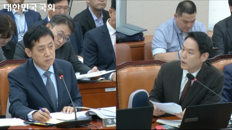 김주현 금융위원장이 11일 국회 정무위원회 국정감사에 참석해 질의에 답변하고 있다. /사진제공=국회인터넷의사시스템 갈무리